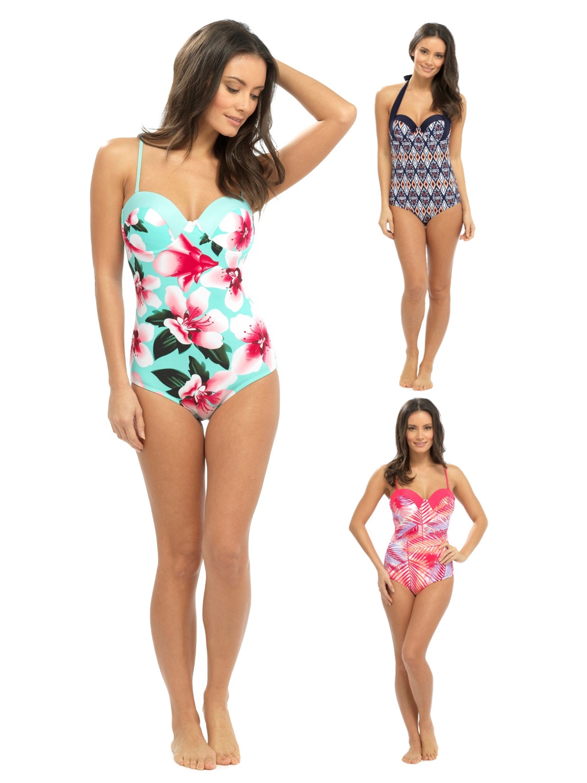 Womens swimming costumes We have a collection of women's swimwear incl. one piece swimsuits, maternity costumes and beachwear from brands incl. Speedo, adidas and Slazenger.